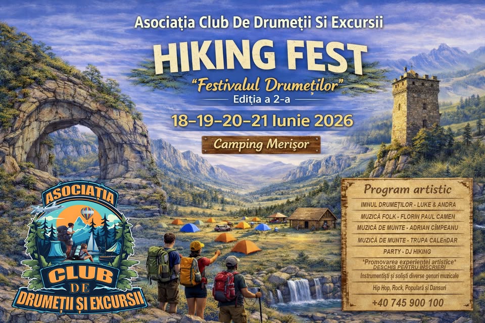Hiking Fest (Festivalul Drumeților) 2026 - "Întâlnirea Aniversară"